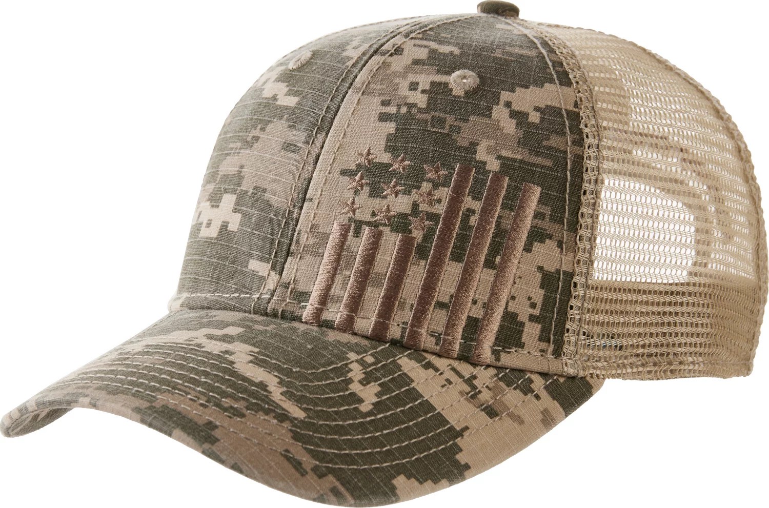 Academy Sports + Outdoors Men's Americana Vertical Flag Trucker Cap