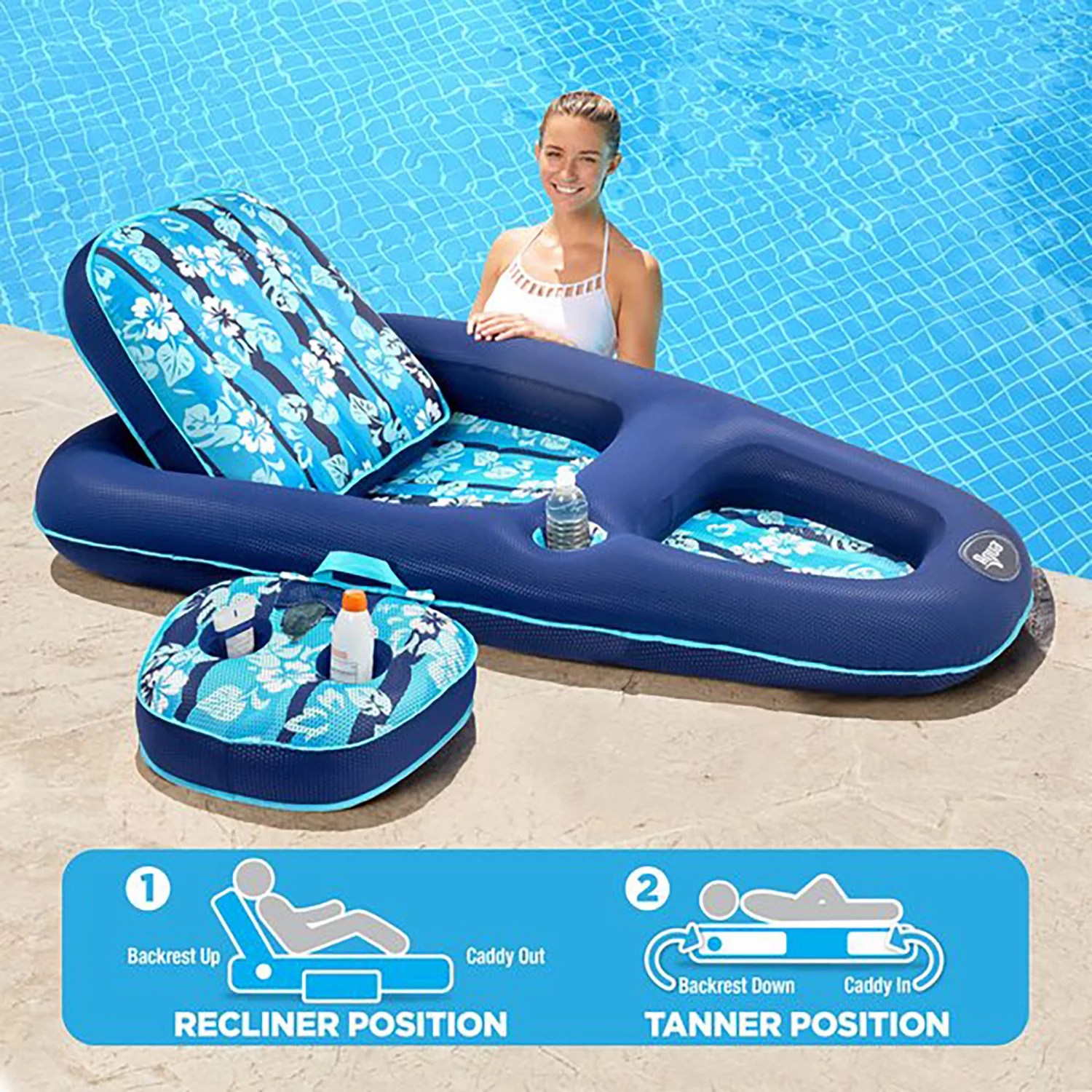 AquaLeisure Ultimate 2in1 Lounge Float Academy