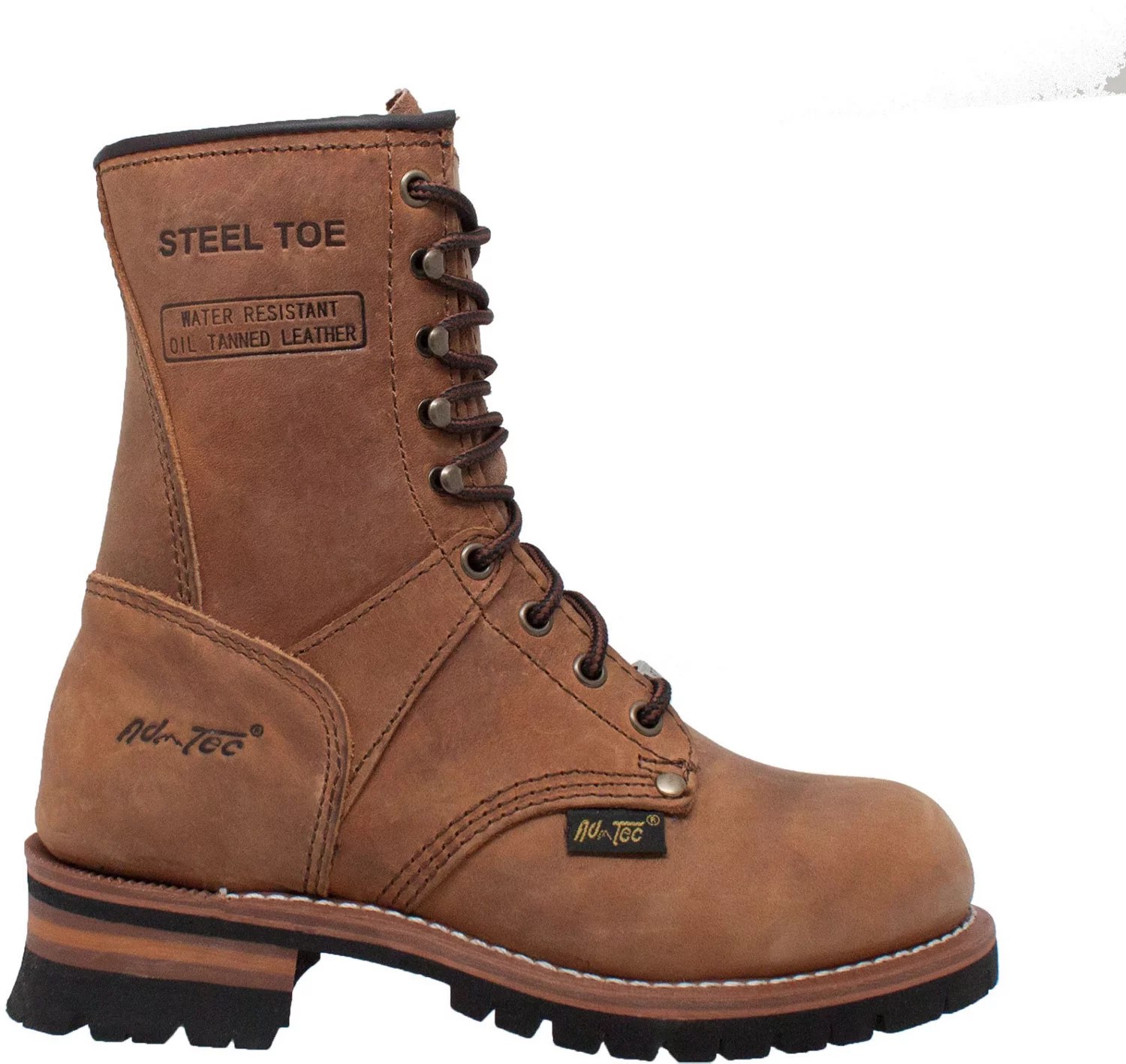 AdTec Women’s Steel Toe Logger Work Boots Academy