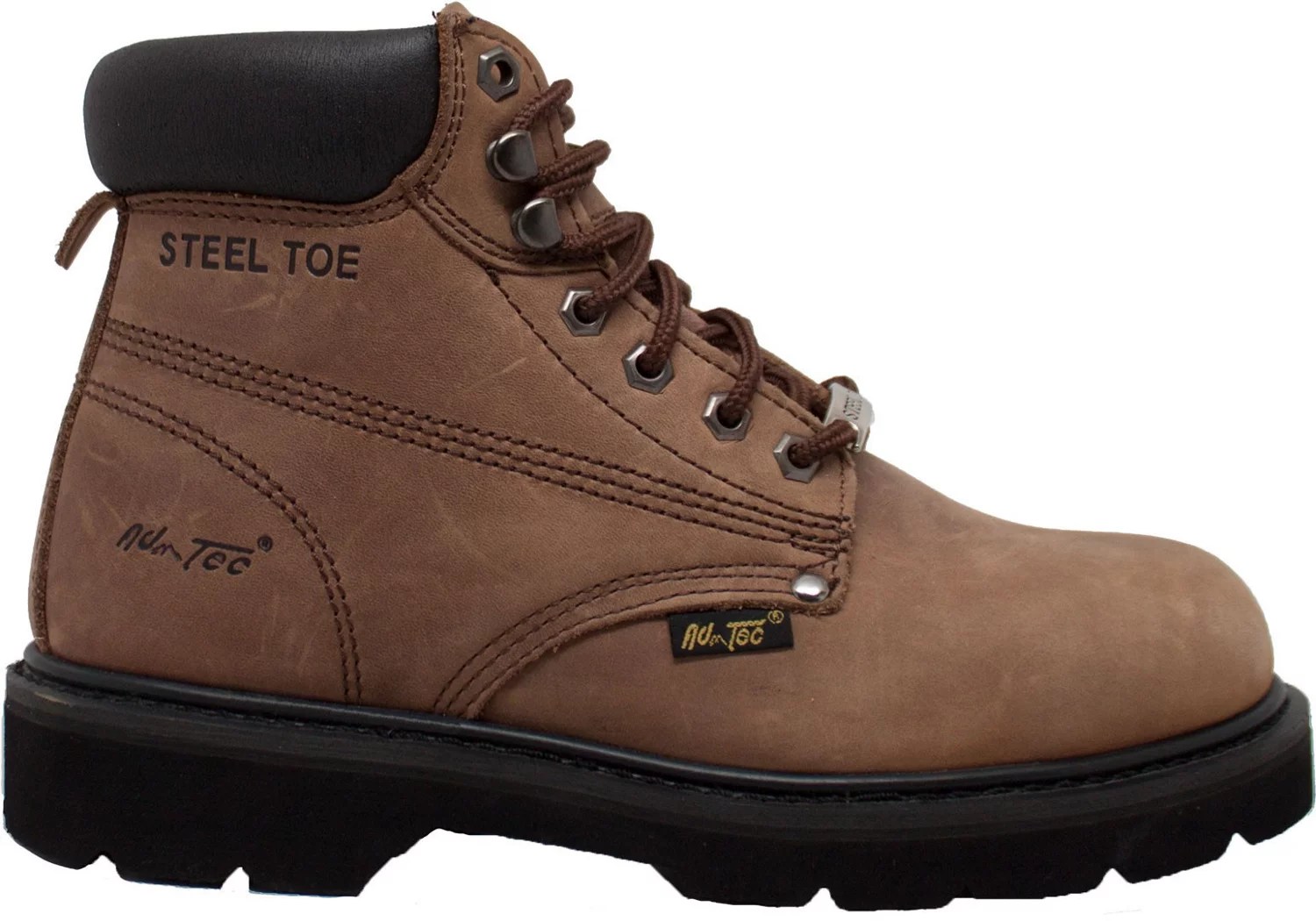 AdTec Men’s 6 in Nubuck Steel Toe Work Boots Academy