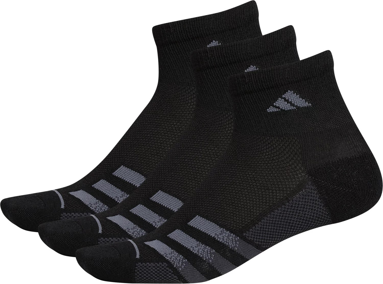 adidas Men's Superlite Stripe III Quarter Socks 3Pack Academy