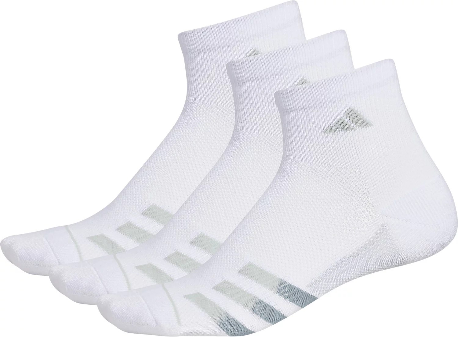 adidas Men's Superlite Stripe III Quarter Socks 3Pack Academy