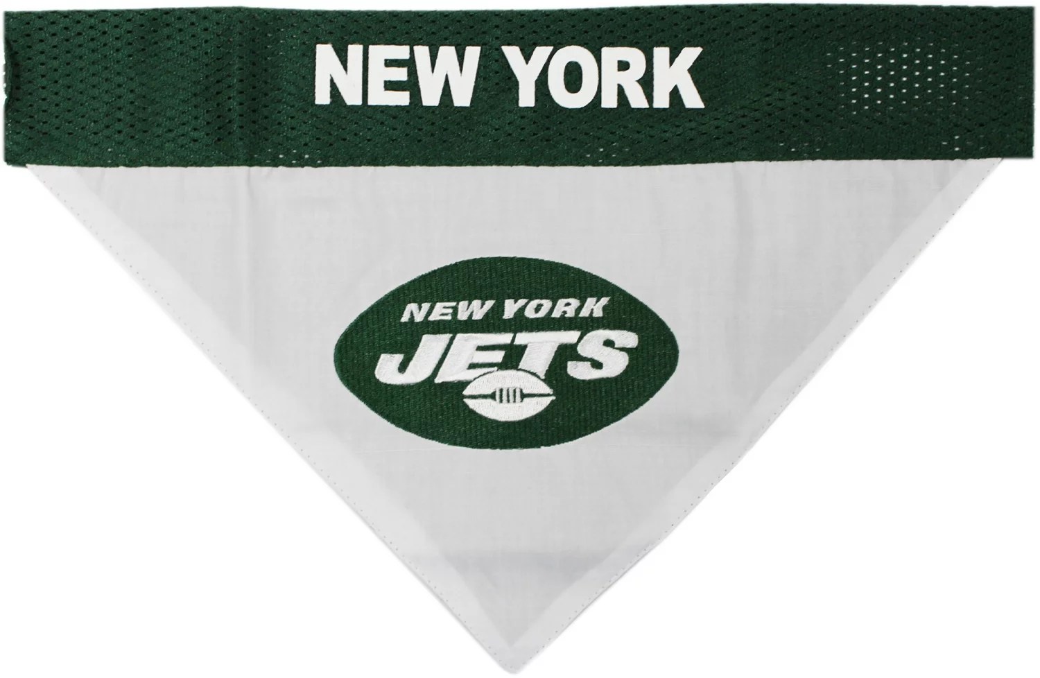 Pets First New York Jets Reversible Dog Bandana Academy