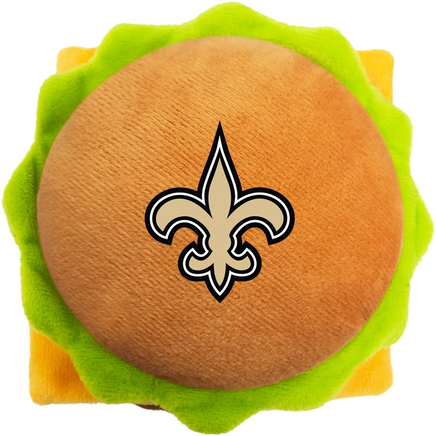 Pets First New Orleans Saints Hamburger Dog Toy Academy