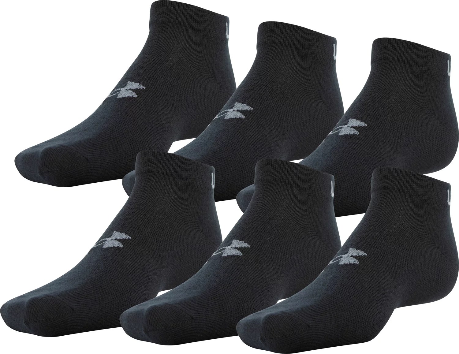 Under Armour Men's Essential Lite Low Cut Socks 6Pack Academy