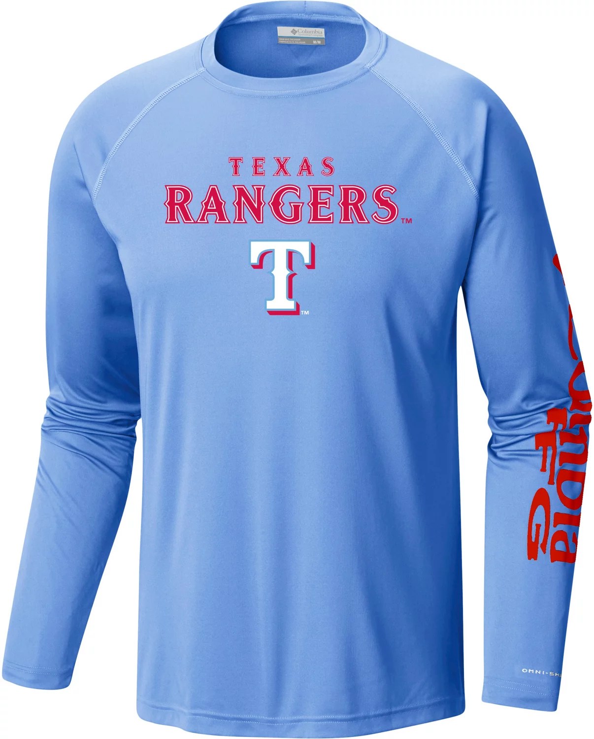 Columbia Sportswear Men's Texas Rangers PFG Terminal Tackle Long Sleeve