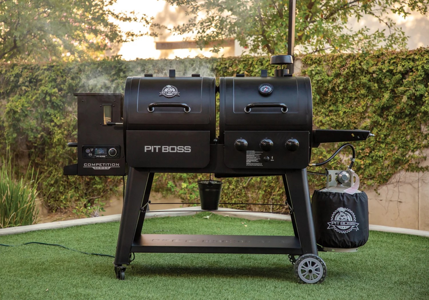 Pit Boss 1230 Competition Series Pellet/Gas Combo Grill Academy