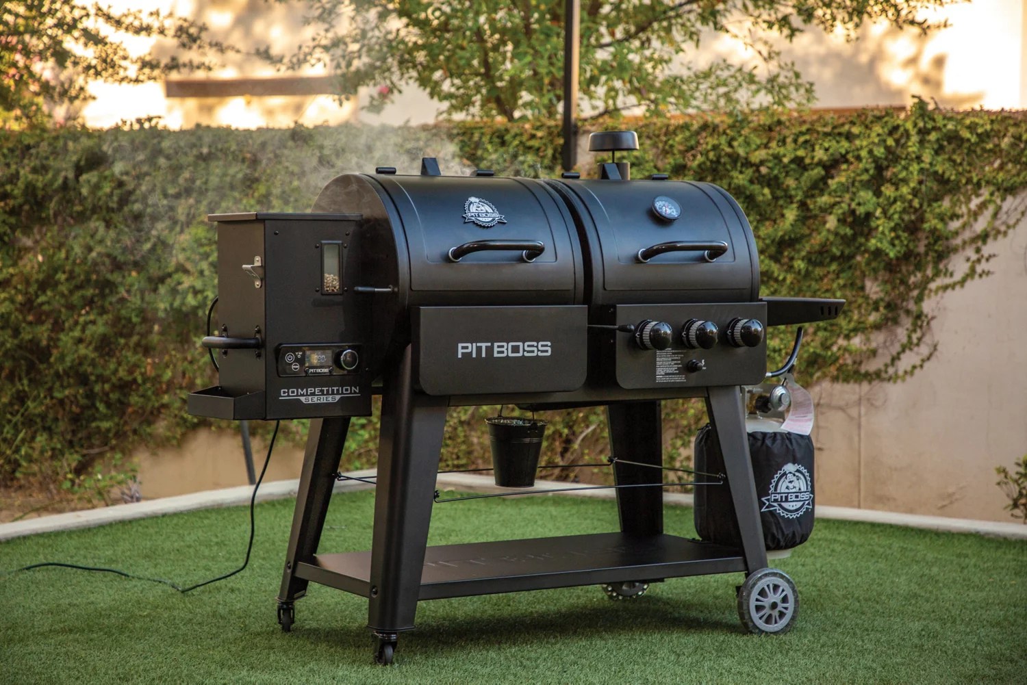 Pit Boss 1230 Competition Series Pellet/Gas Combo Grill Academy