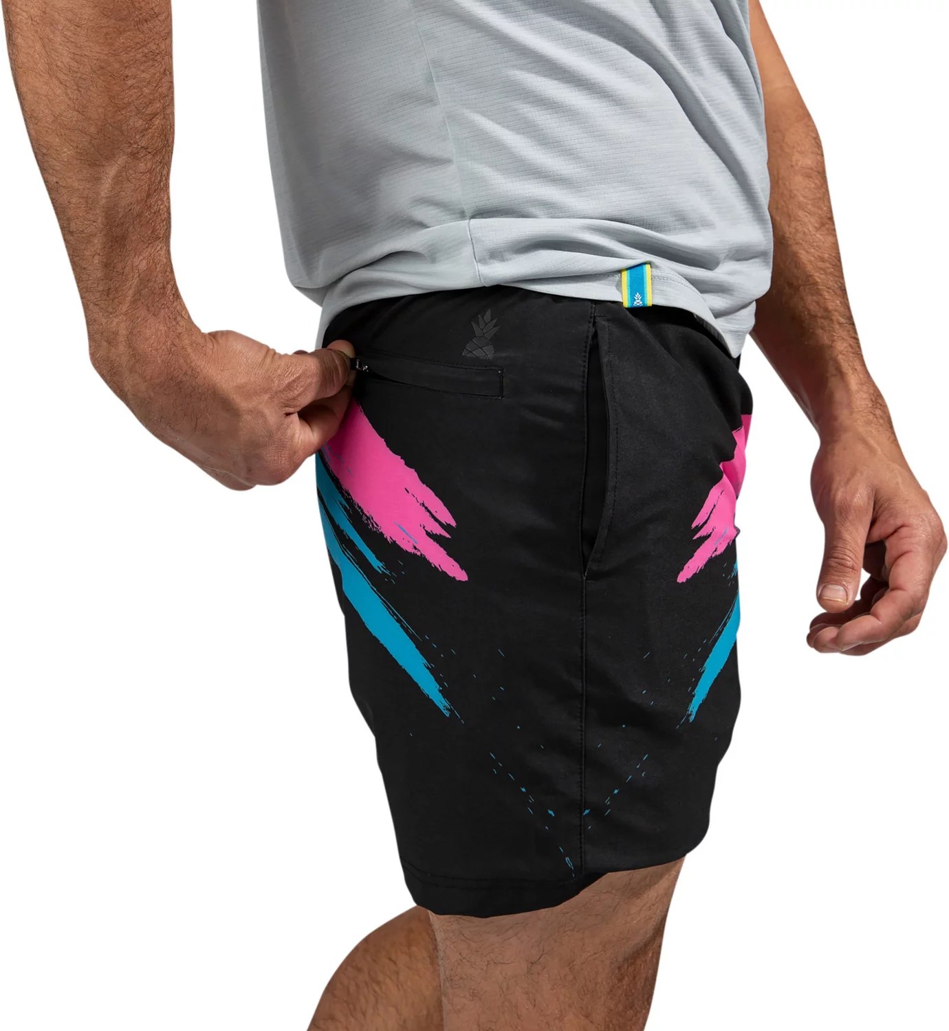 Chubbies Men's Living Colors Compression Lined Sport Shorts 5.5 in