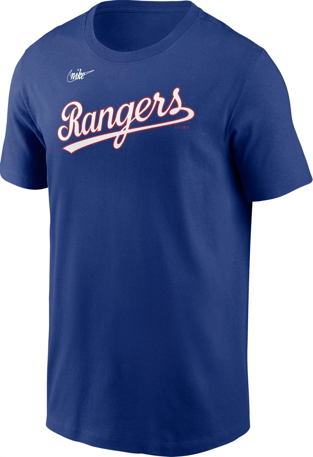 Nike Men's Texas Rangers Cooperstown Wordmark Graphic Tshirt Academy