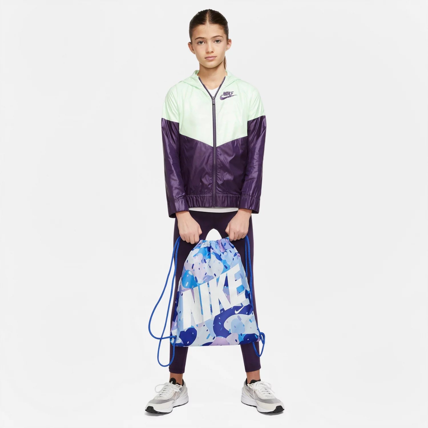 Nike Youth CAT AOP Drawstring Bag Academy