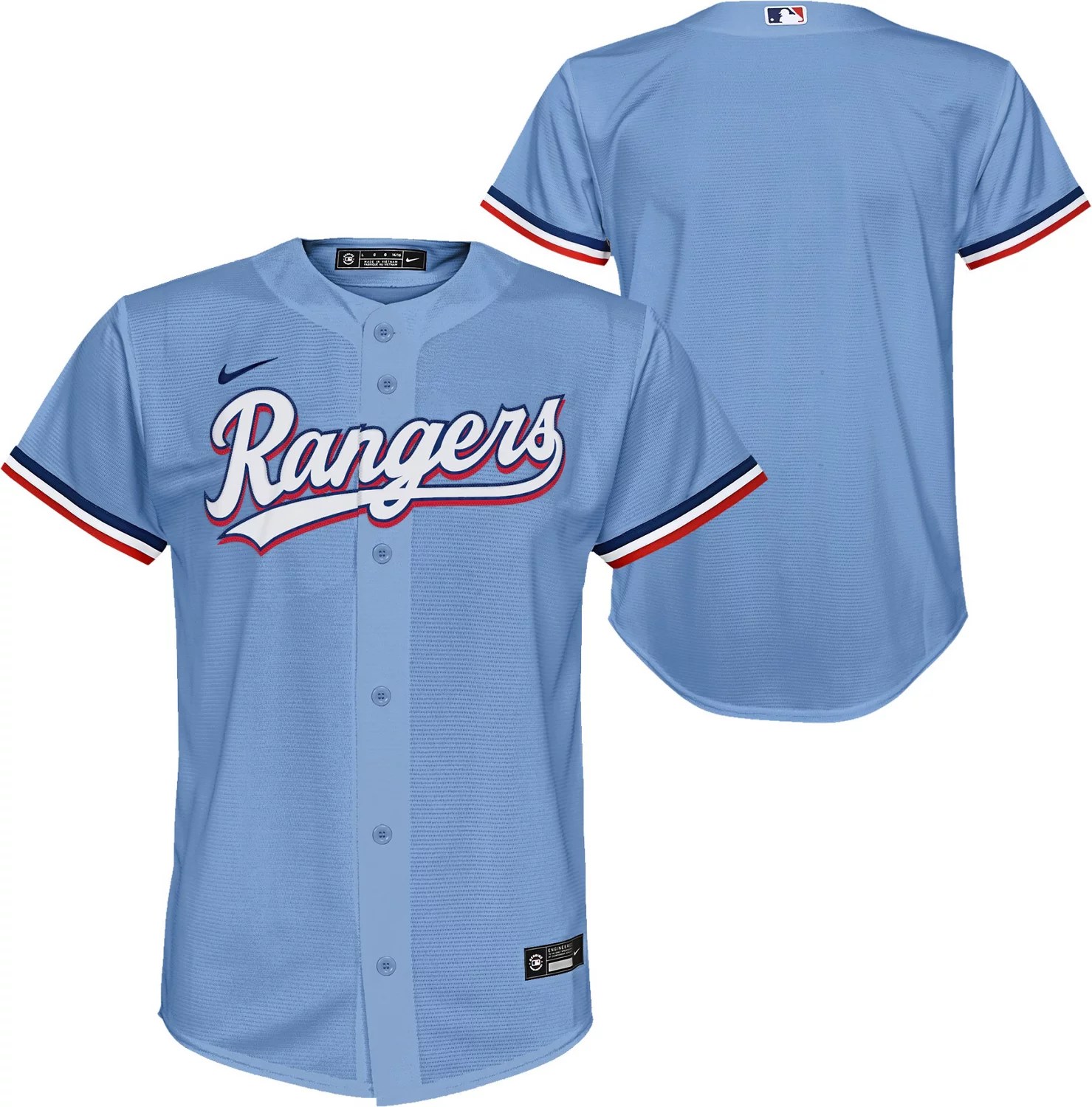 Nike Youth Texas Rangers Away Alternate Replica Jersey Academy