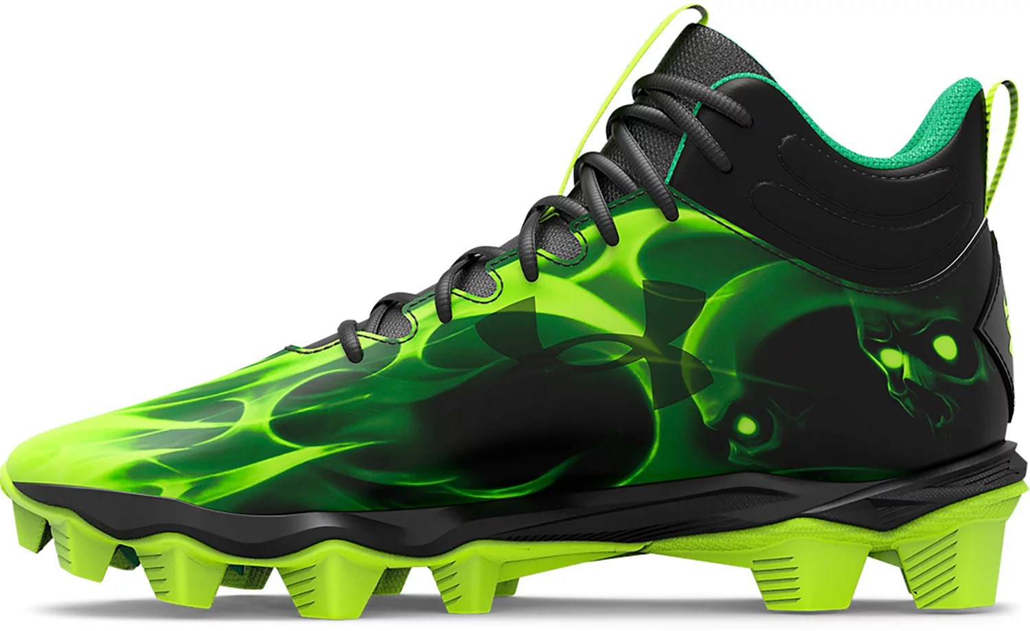 Under Armour Youth Spotlight Franchise RM Jr Slime Football Cleats