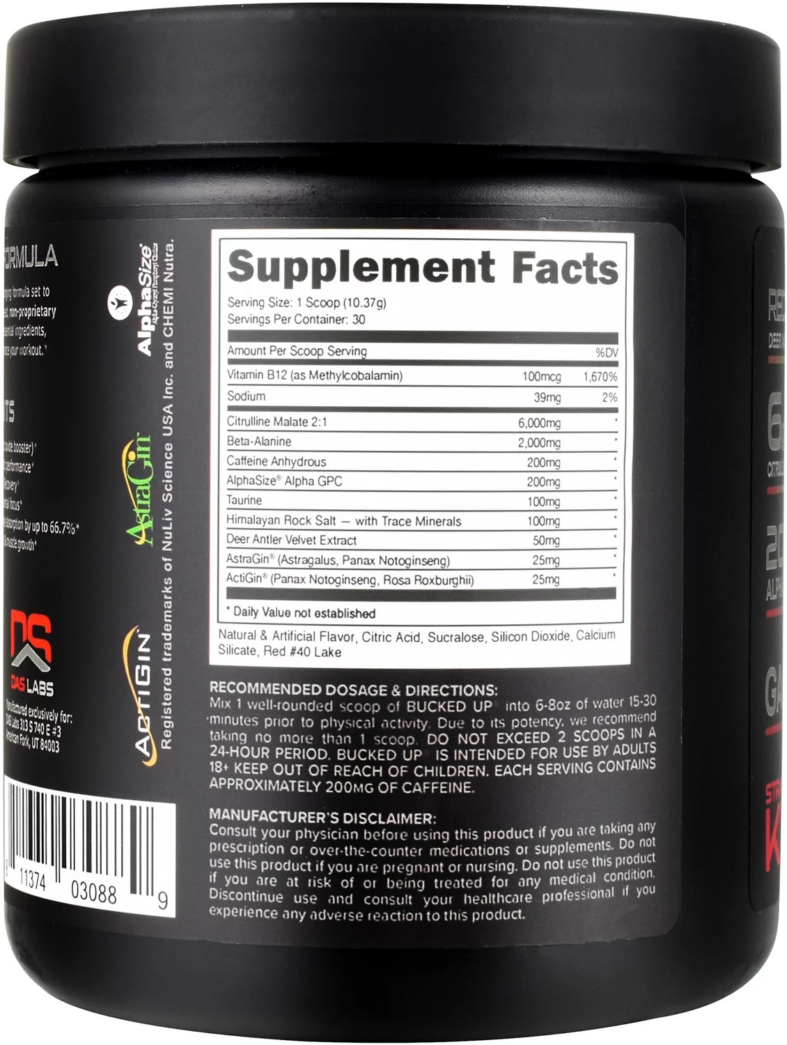 Bucked Up PreWorkout Supplement Academy
