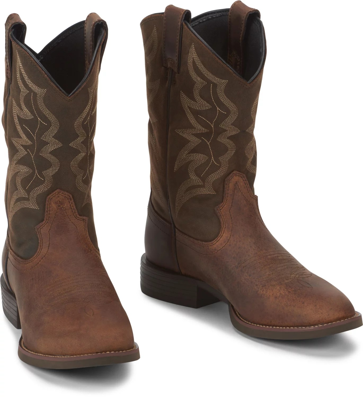 Justin Men's Buster Distressed Stampede Cowboy Boots Academy
