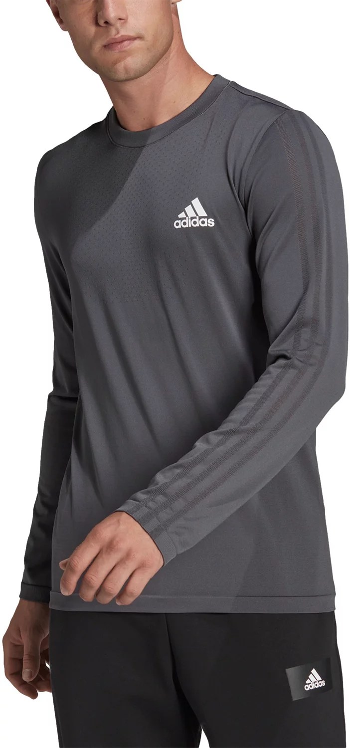 adidas Men’s AEROREADY Motion Seamless Long Sleeve Tshirt Academy