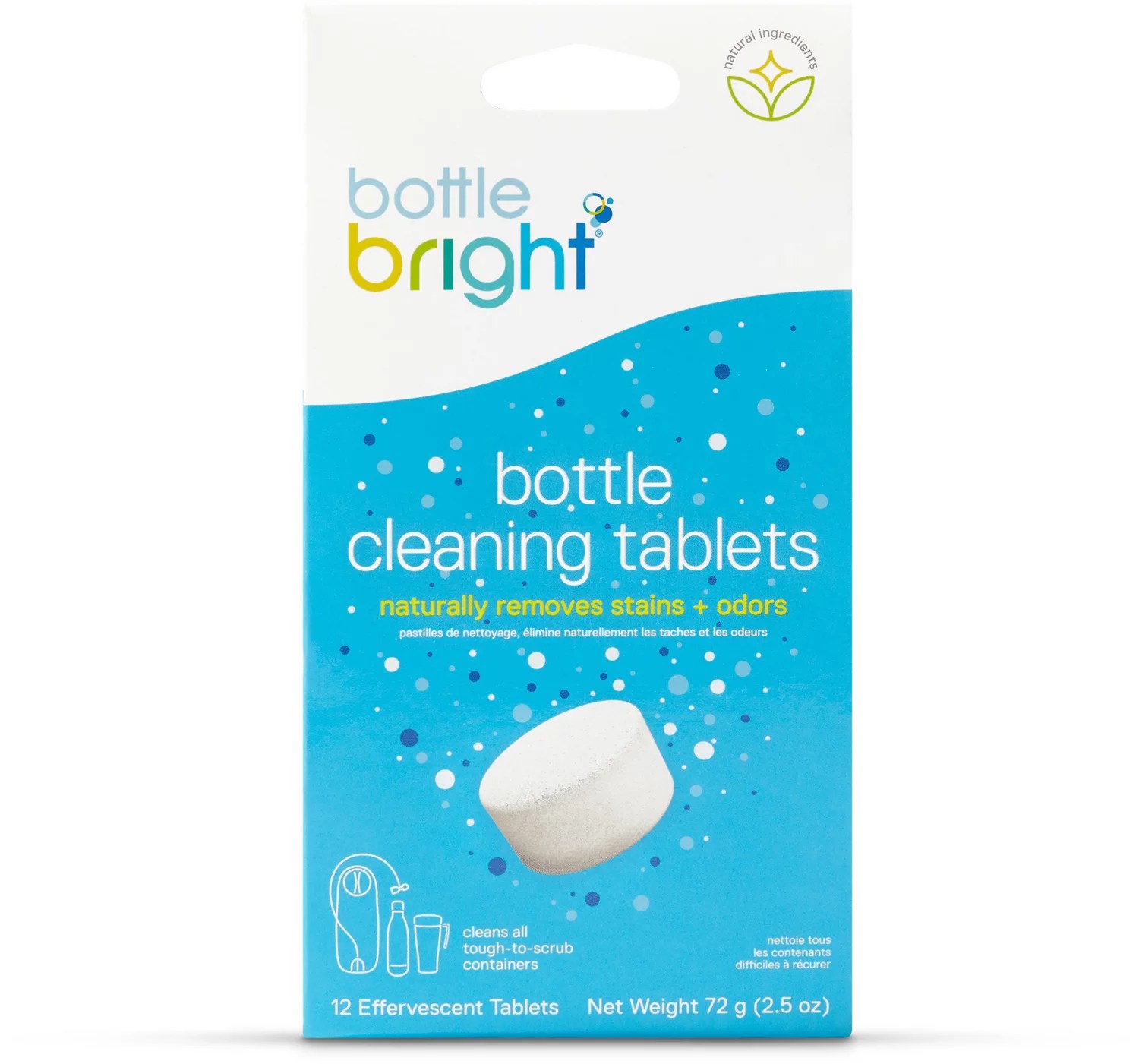 HydraPak Bottle Bright AllNatural Cleaning Tablets 12Pack Academy