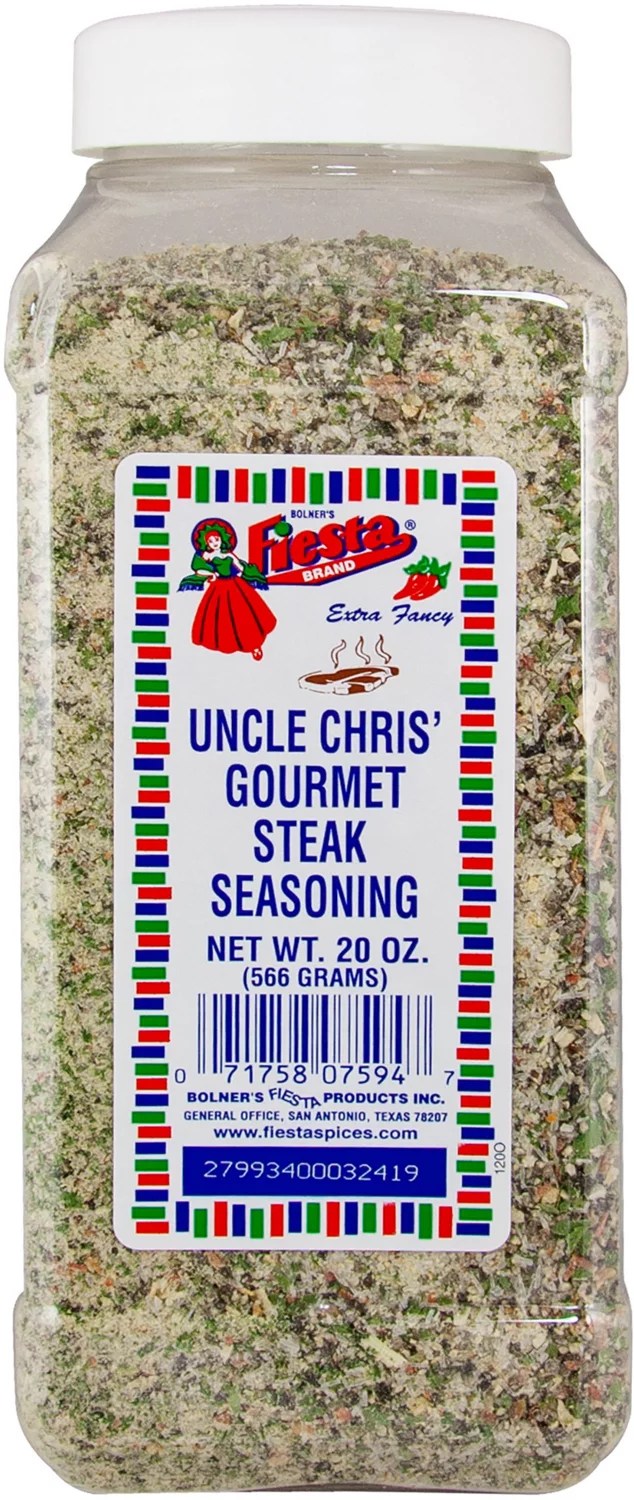 Bolner Fiesta Uncle Chris’ 20 oz Gourmet Steak Seasoning Academy