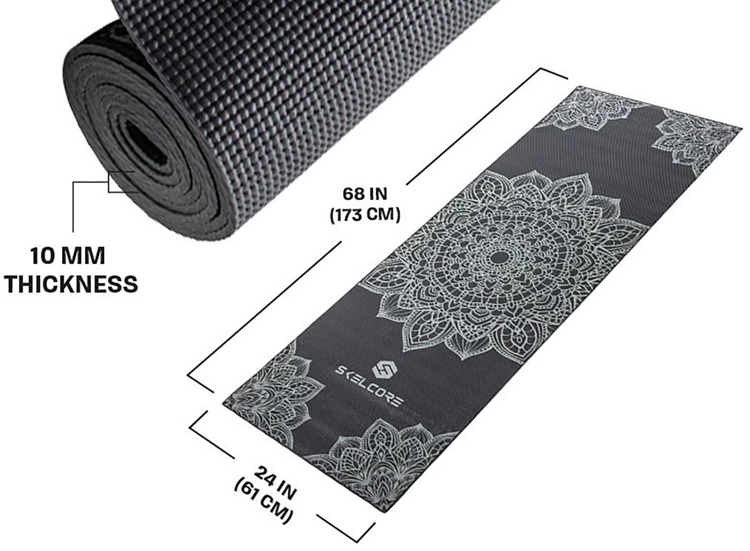 Skelcore Floral Yoga Mat Academy