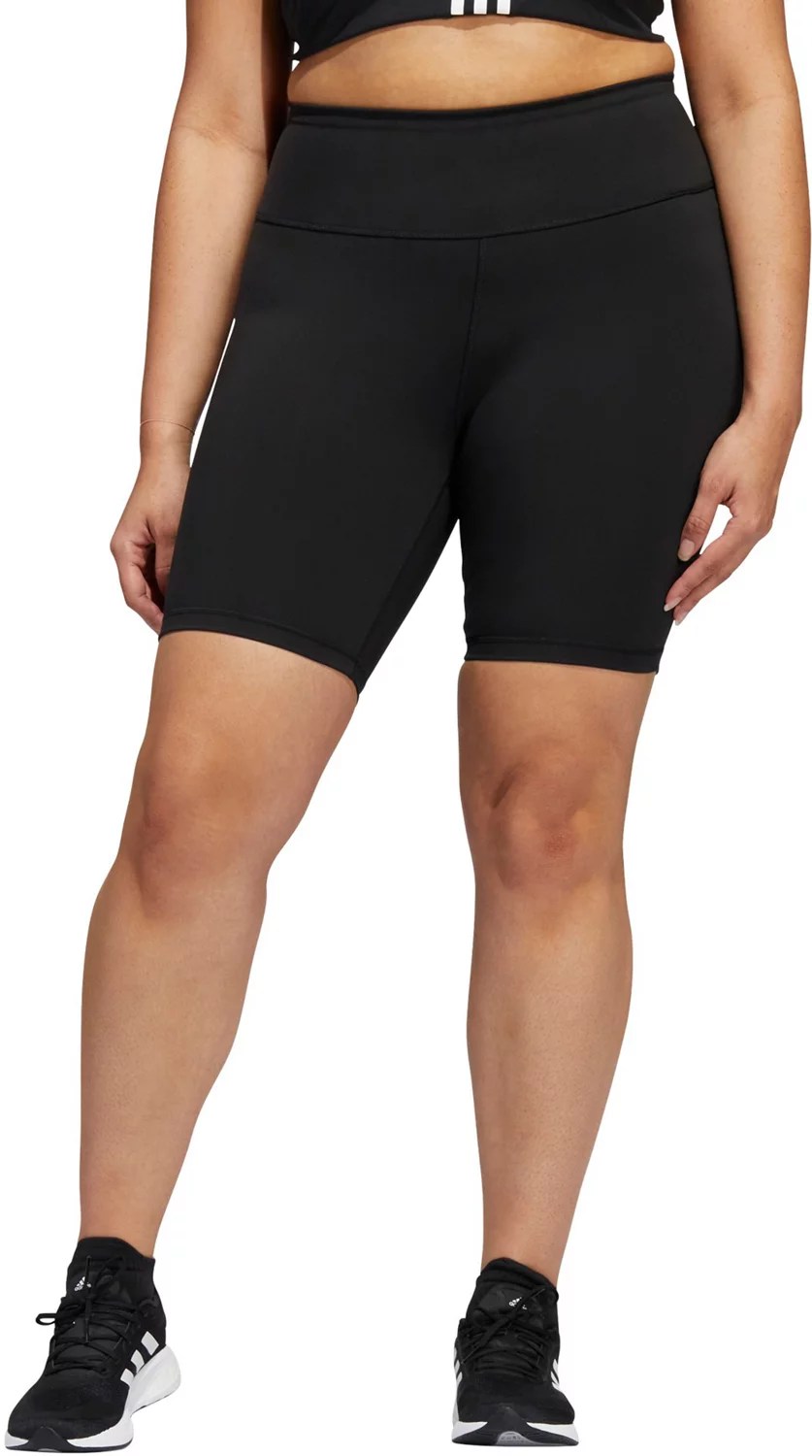 adidas Women's Optime Plus Size Bike Shorts Academy
