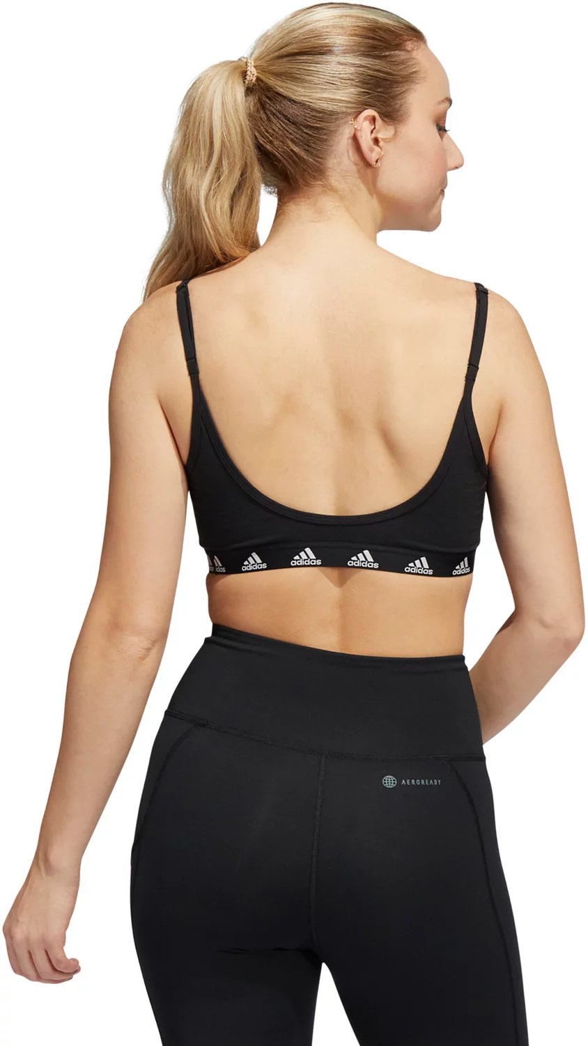 adidas Women's Purebare Light Support Sports Bra Academy