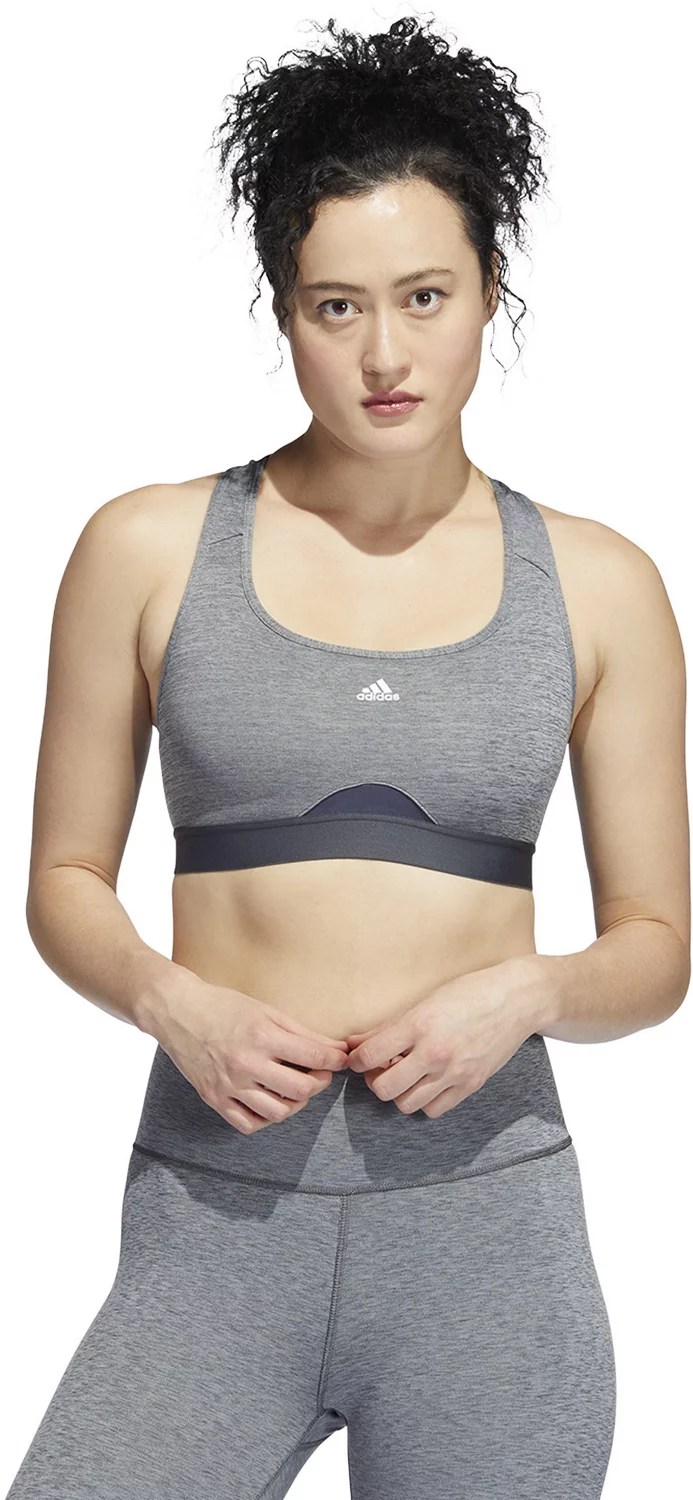 adidas Women's Powerreact Training Medium Support Sports Bra Academy