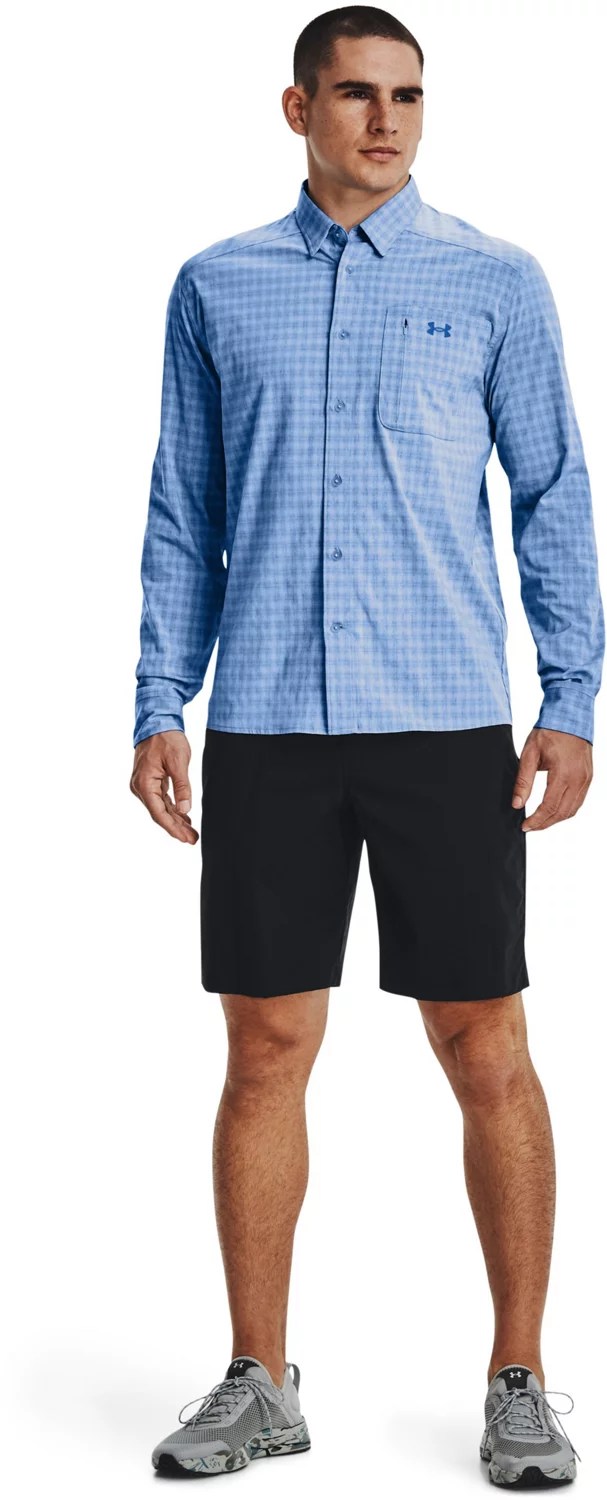 Under Armour Men's Drift Tide 2.0 Plaid Long Sleeve Button Down Shirt