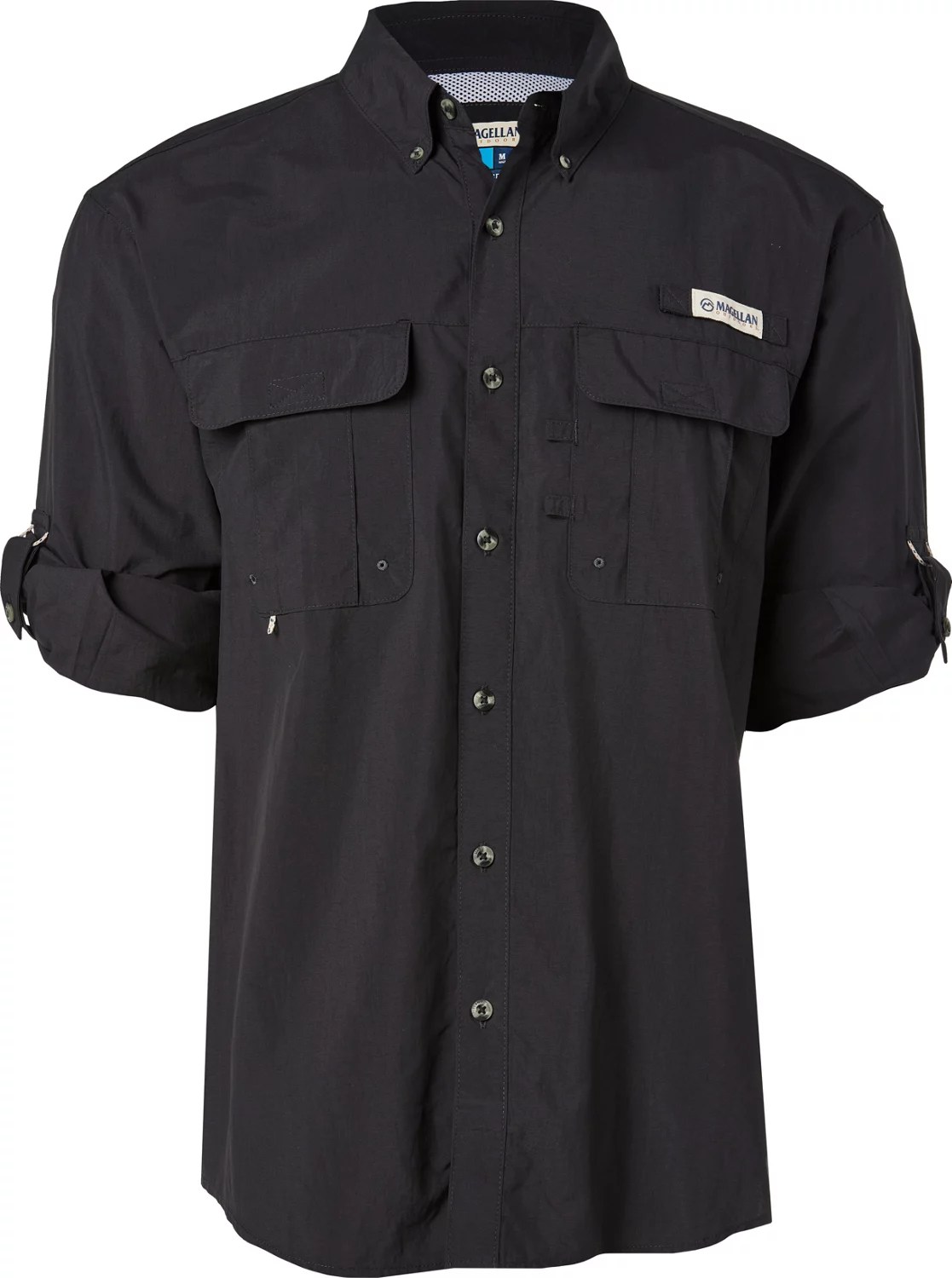 Magellan Outdoors Men's Laguna Madre Solid Long Sleeve Fishing Shirt Academy