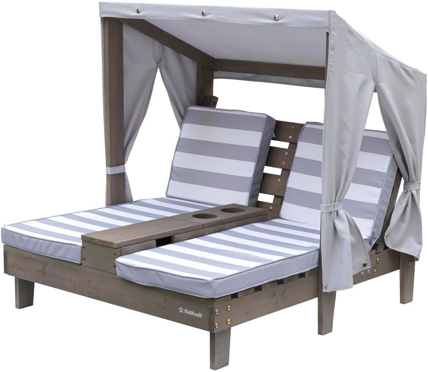 KidKraft Double Chaise Lounge with Cup Holders Academy