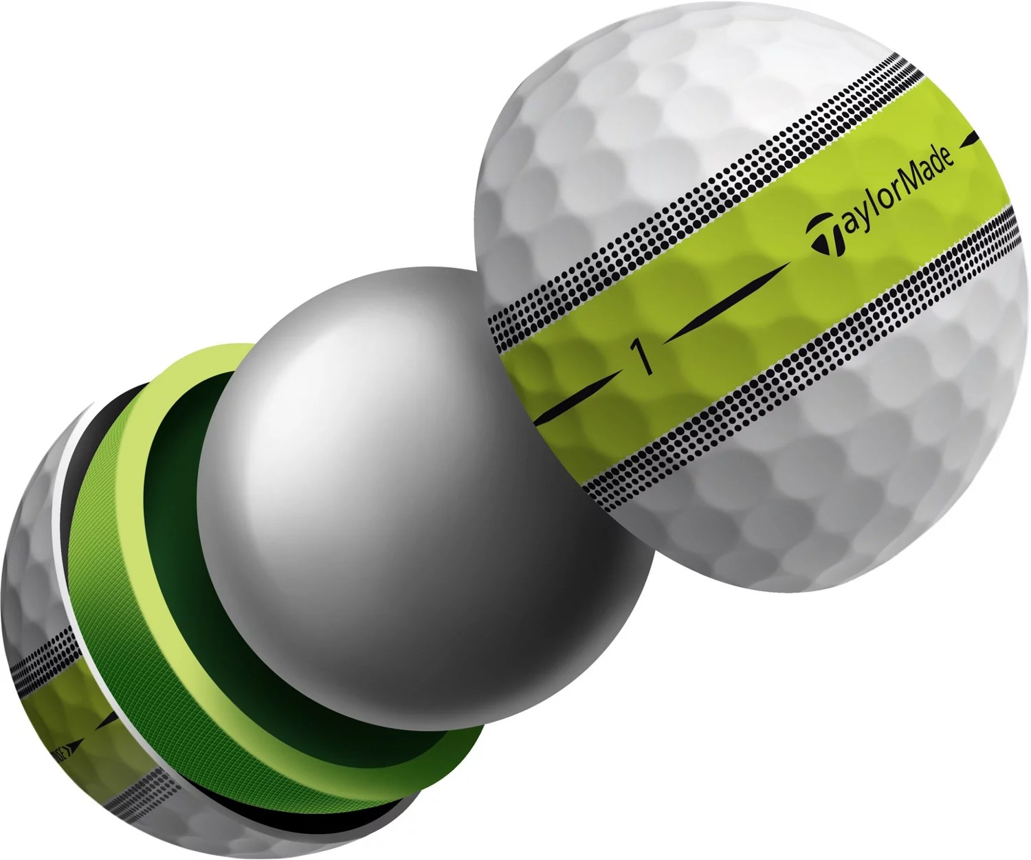 TaylorMade Tour Response Stripe Golf Balls 12Pack Academy
