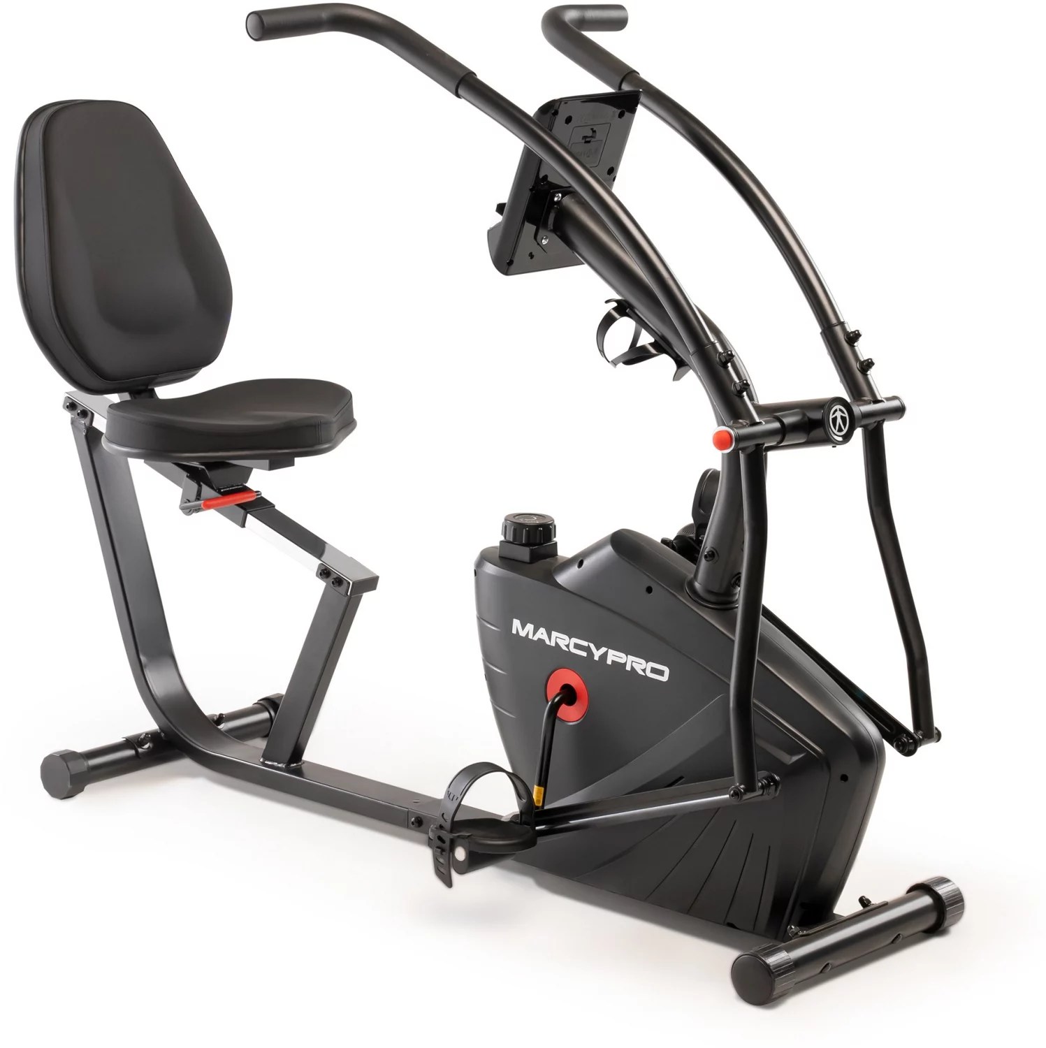 Marcy Pro Dual Action Cross Training Recumbent Exercise Bike with Arm