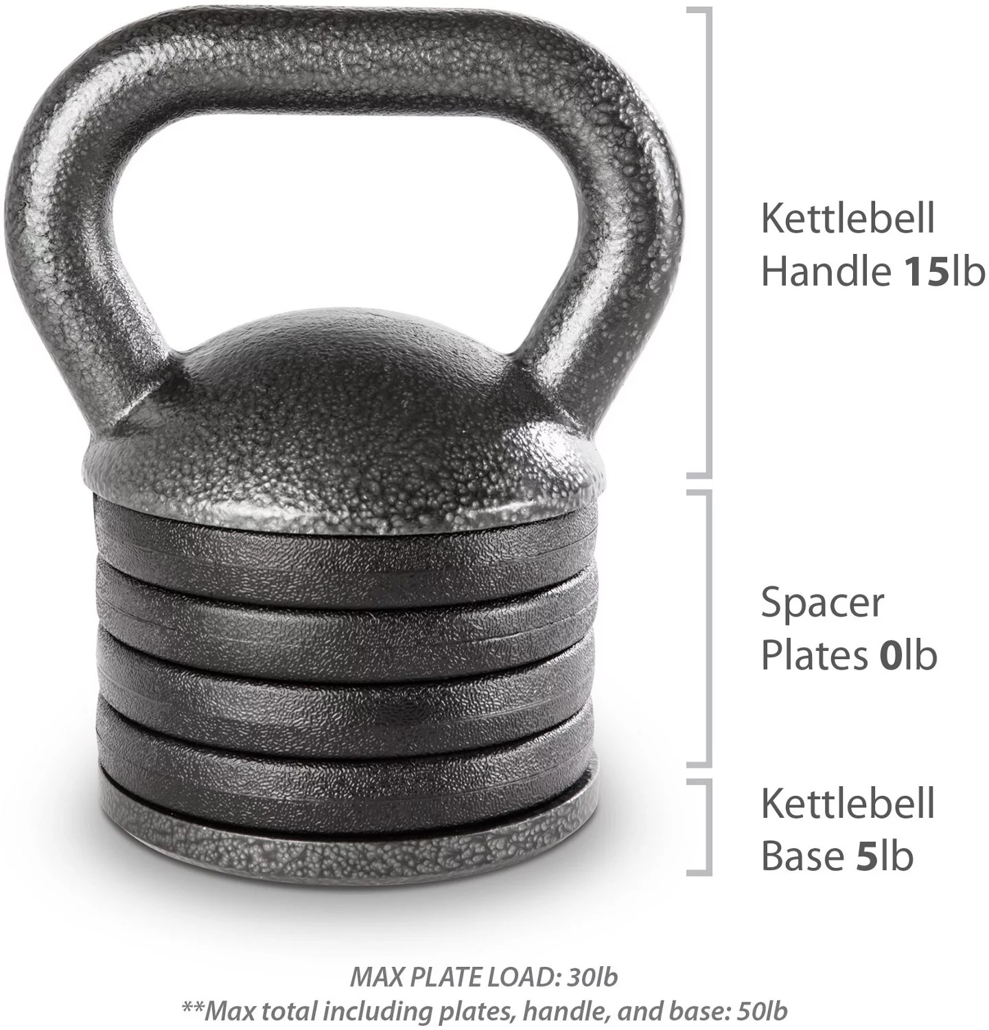 Apex 15lb50lb Adjustable Kettlebell Academy