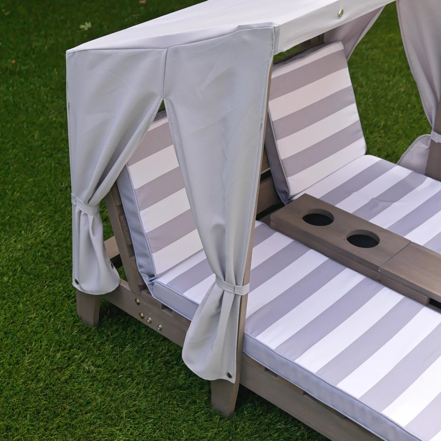 KidKraft Double Chaise Lounge with Cup Holders Academy