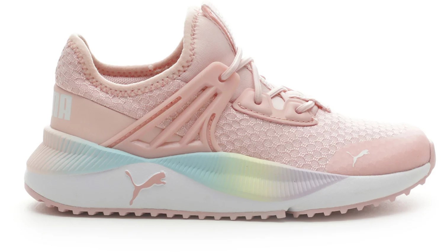 PUMA Girls' Pacer Future Rainbow Running Shoes Academy