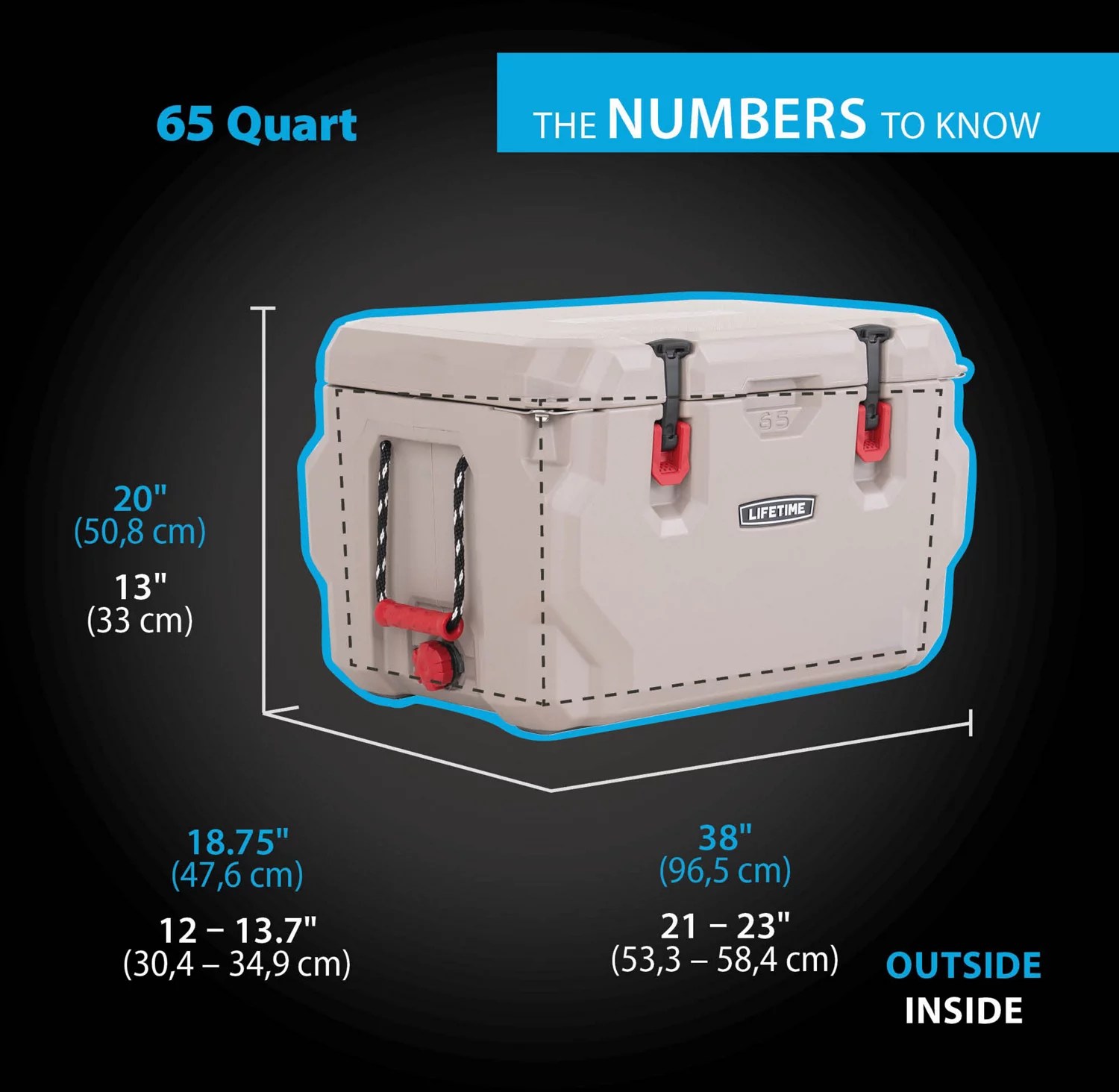 Lifetime 65 qt High Performance Cooler Academy