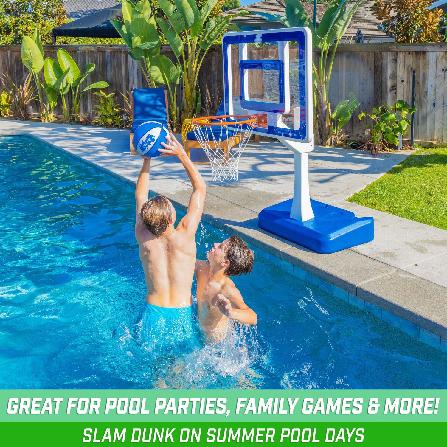 GoSports Splash Hoop ELITE Swimming Pool Basketball Hoop Academy