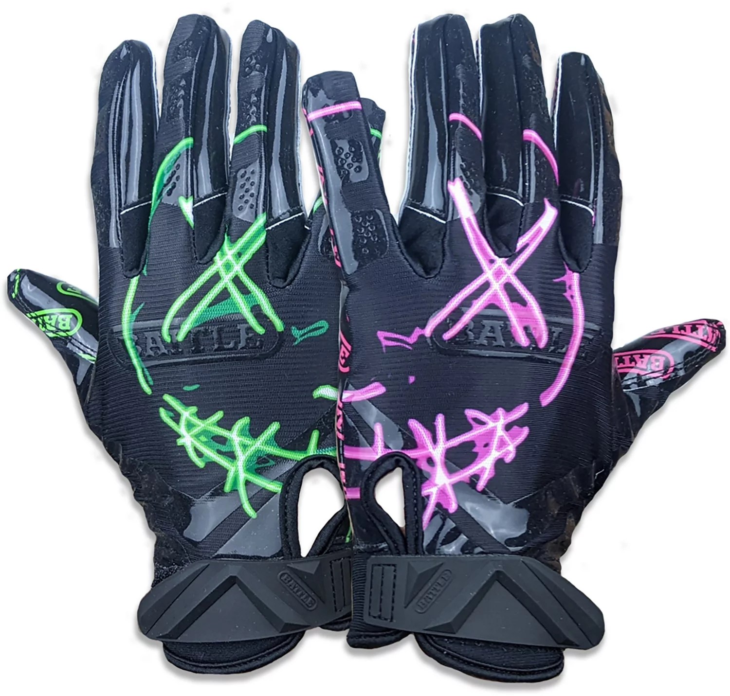 Battle Adults' Nightmare 2.0 Football Gloves Academy
