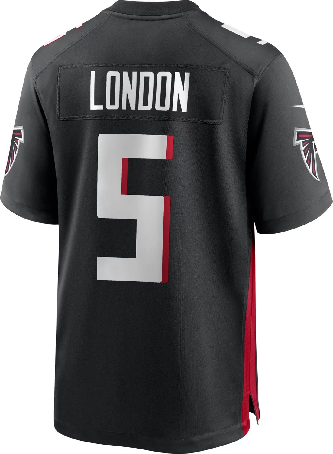 Nike Men's Atlanta Falcons Drake London 5 Player N&N Game Jersey Academy