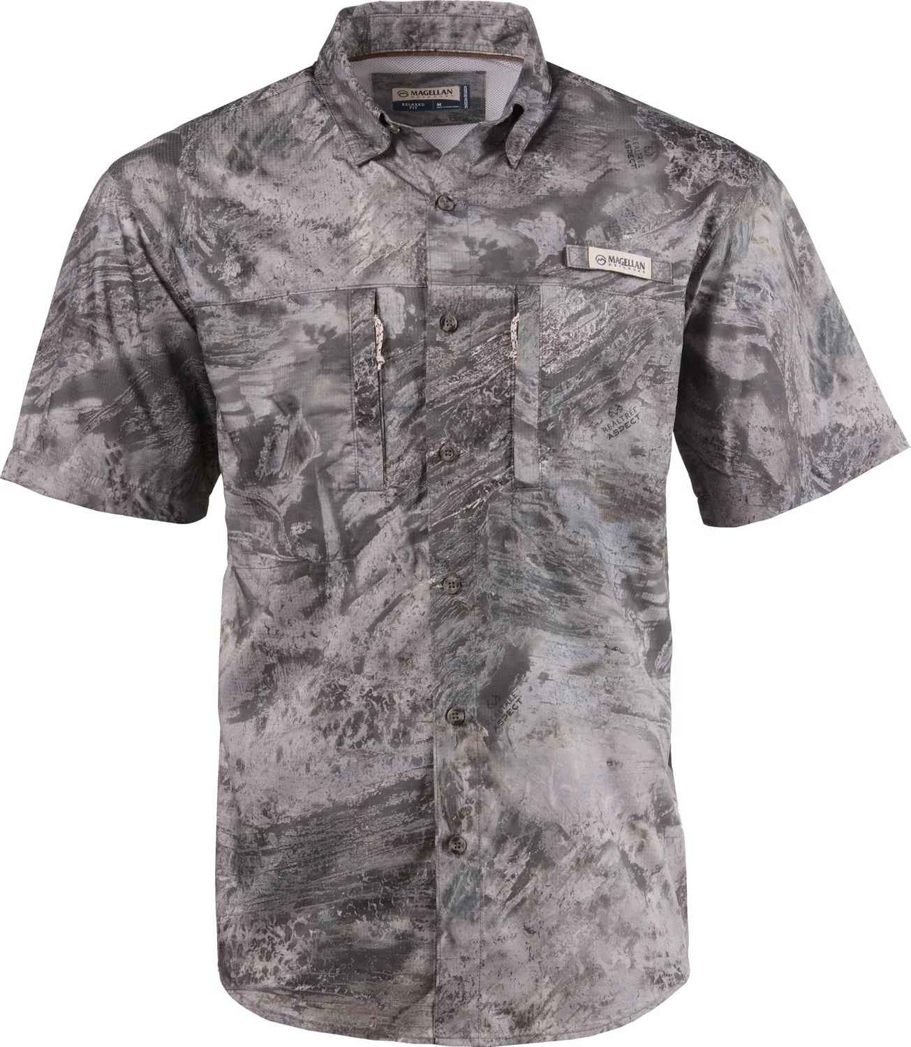 Magellan Outdoors Men’s RT Aspect Camo Fishing Shirt Academy