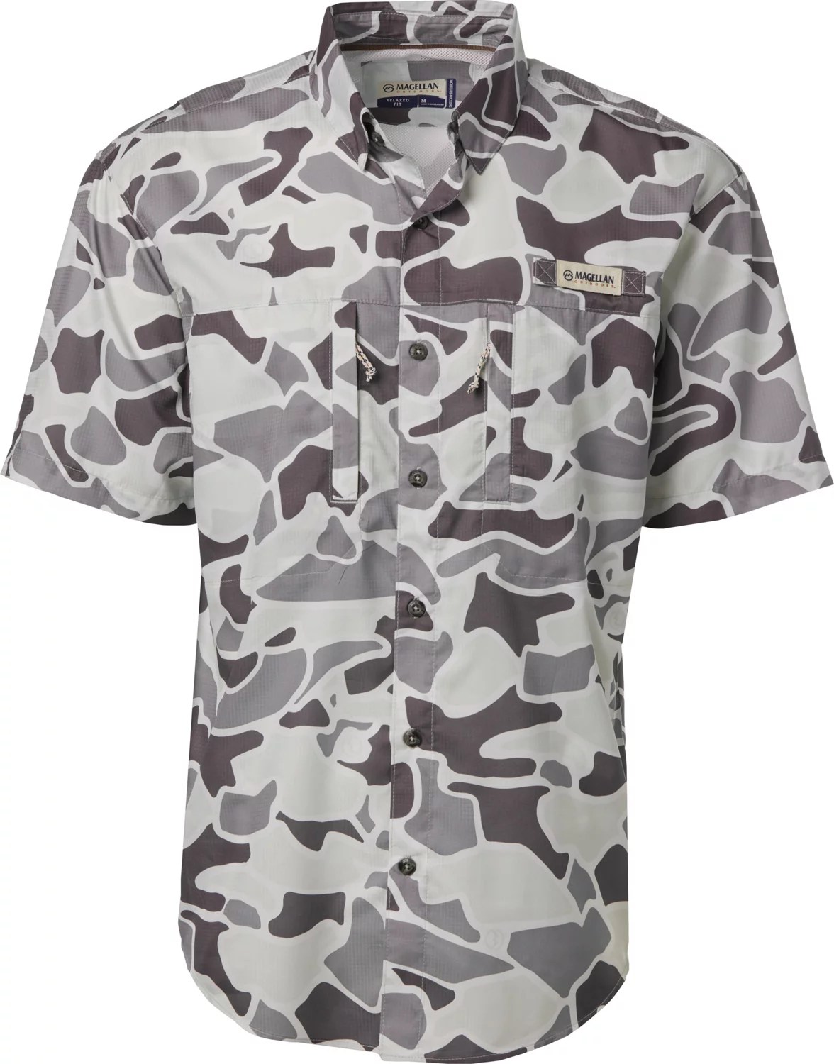 Magellan Outdoors Men’s Mallard Camo Fishing Shirt Academy