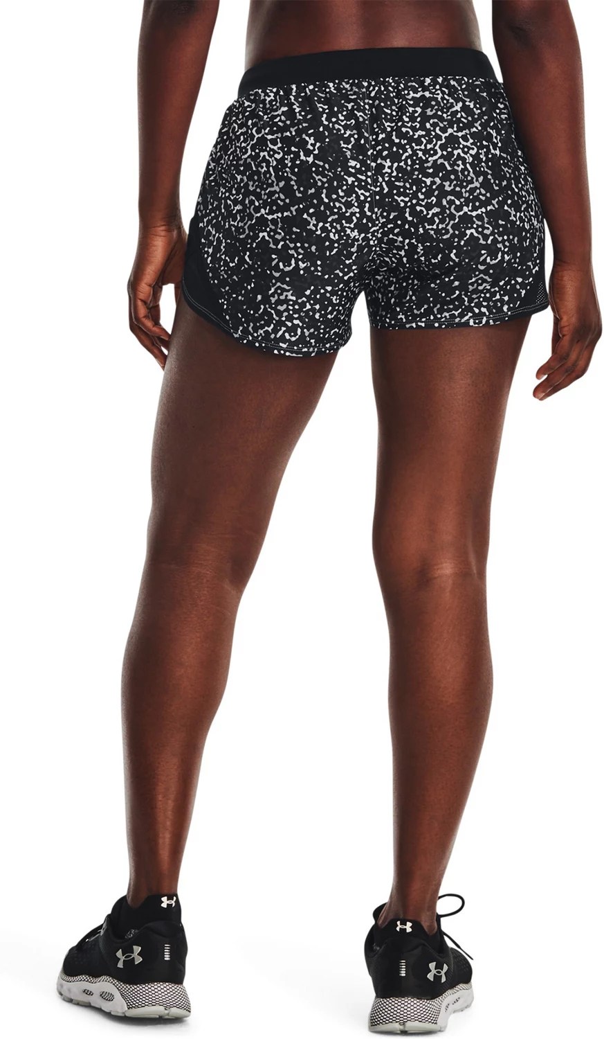 Under Armour Women's Fly By 2.0 Printed Running Shorts 3.5 in Academy