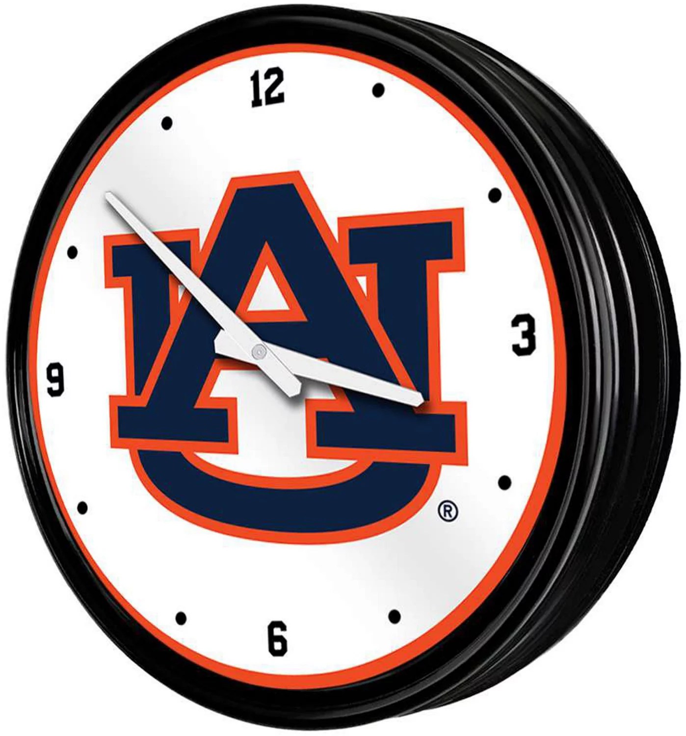 The FanBrand Auburn University Retro Lighted Wall Clock Academy