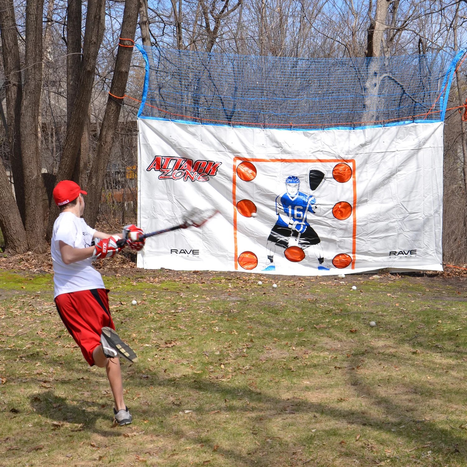 RAVE Sports 16 ft x 8 ft Lacrosse Tarp Academy