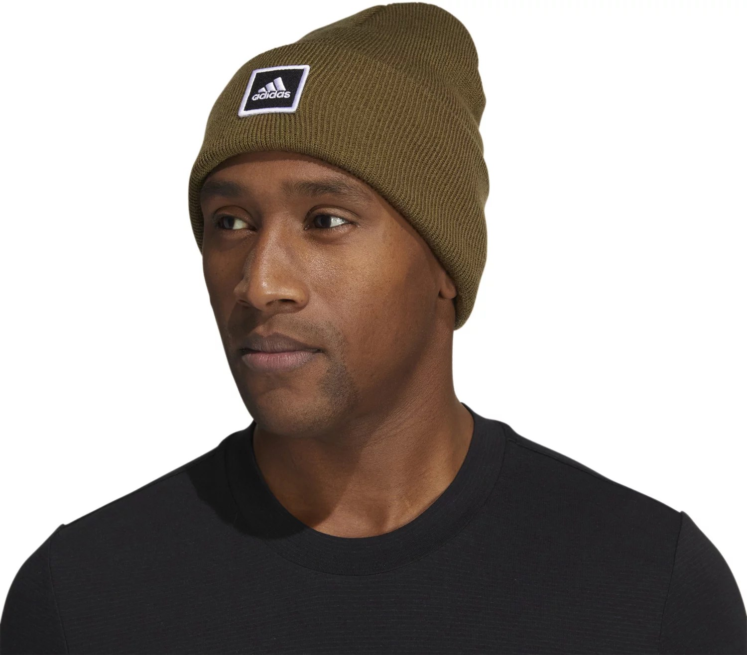 adidas Men's Wide Cuff Fold Beanie Academy