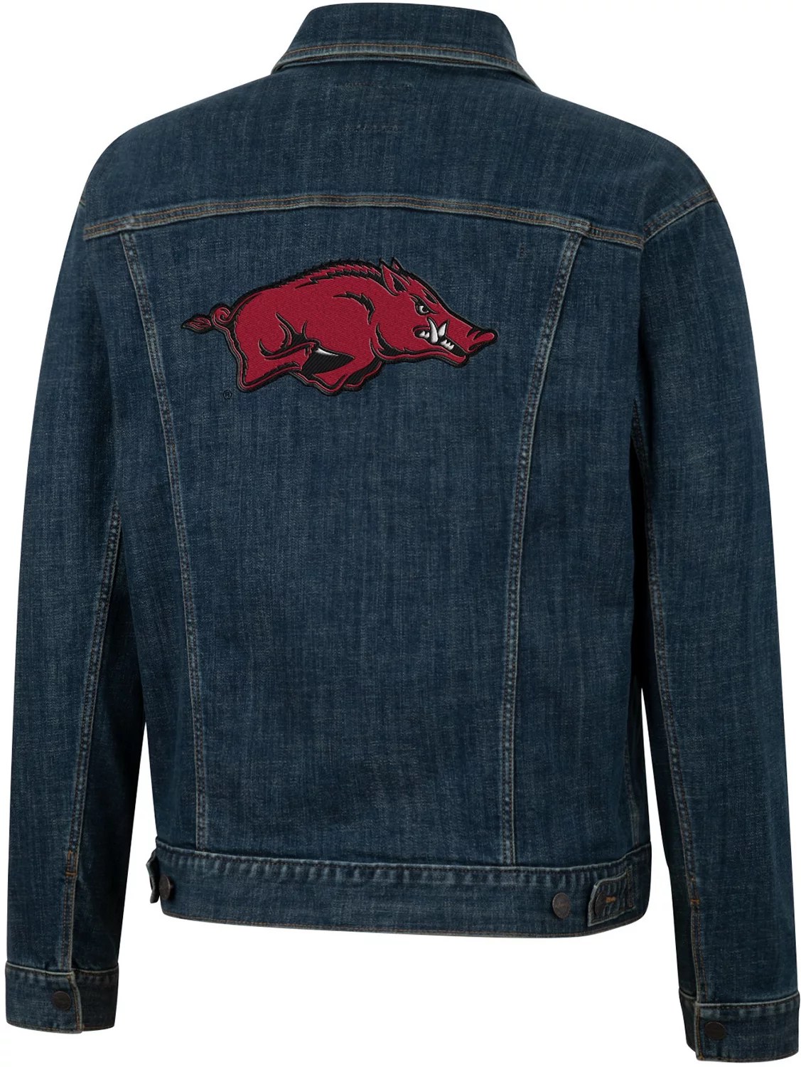 Wrangler Men's University of Arkansas Retro Denim Jacket Academy