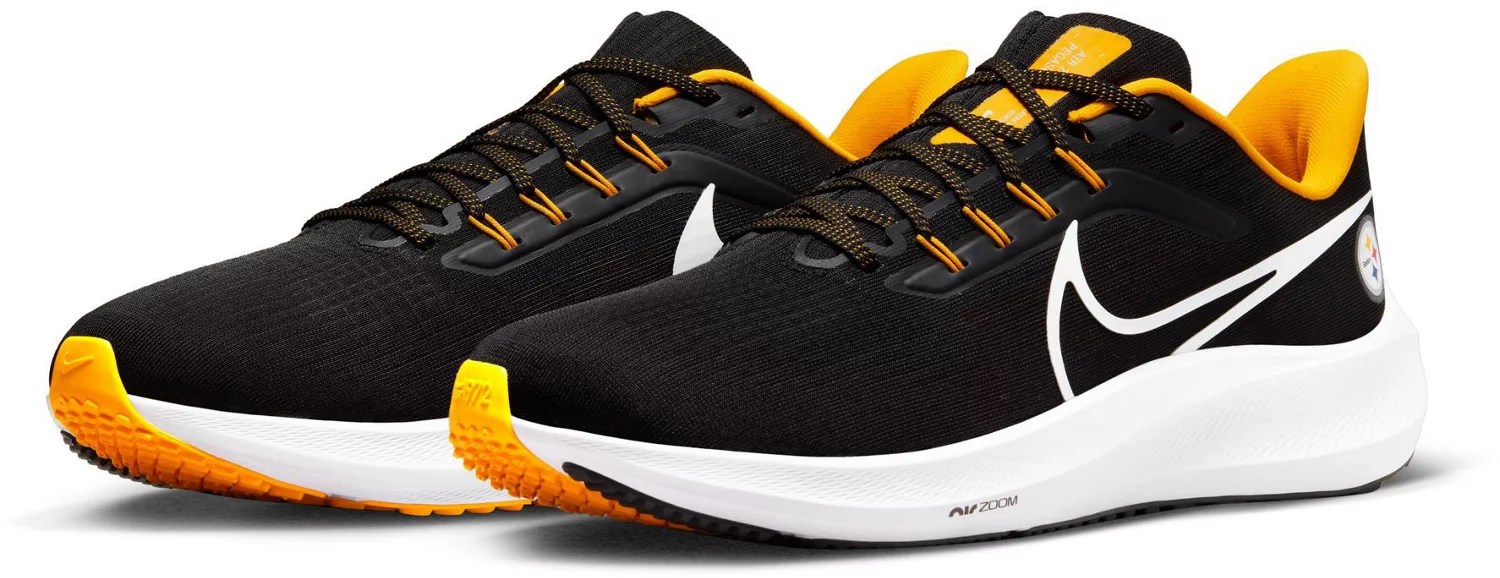 Nike Adults' Pittsburgh Steelers Air Zoom Pegasus 39 Running Shoes Academy
