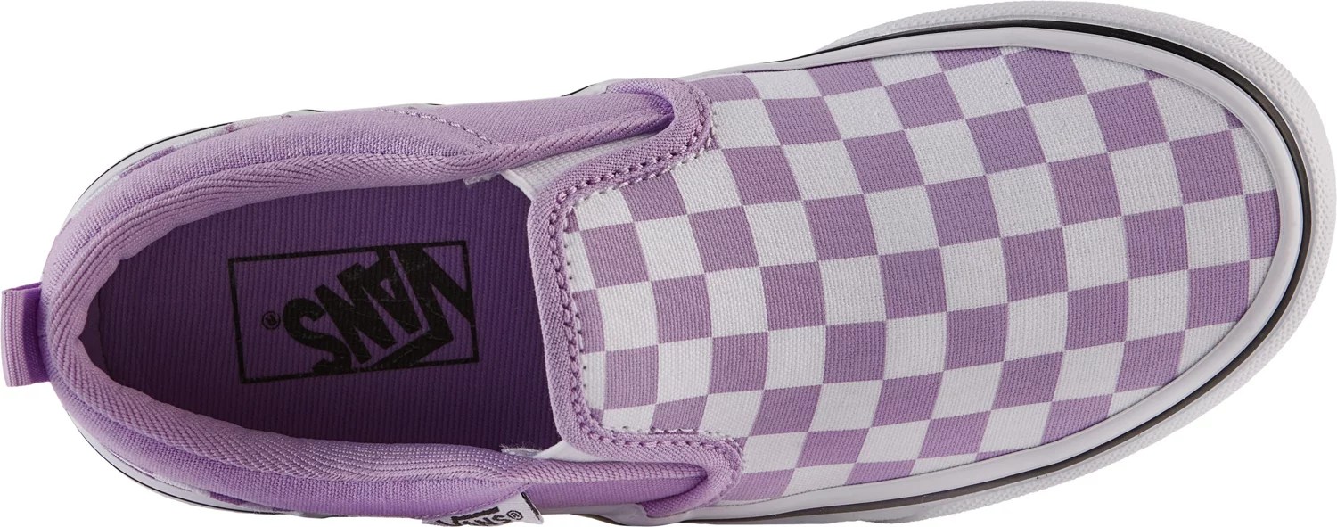 Vans Kids' Asher Checkerboard Shoes Free Shipping at Academy