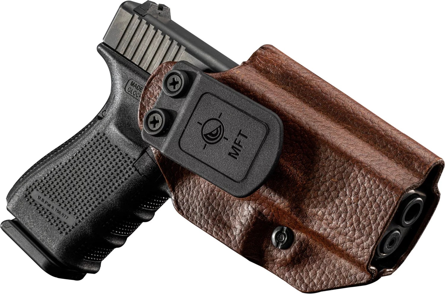 Mission First Tactical Leather Hybrid Glock 19/23/44 IWB Holster Academy