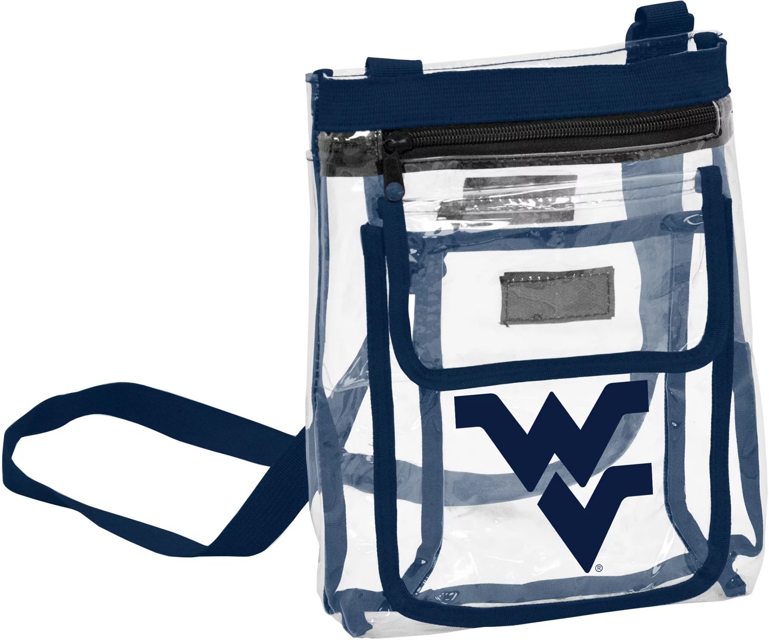 Logo Brands West Virginia University Clear Crossbody Bag Academy
