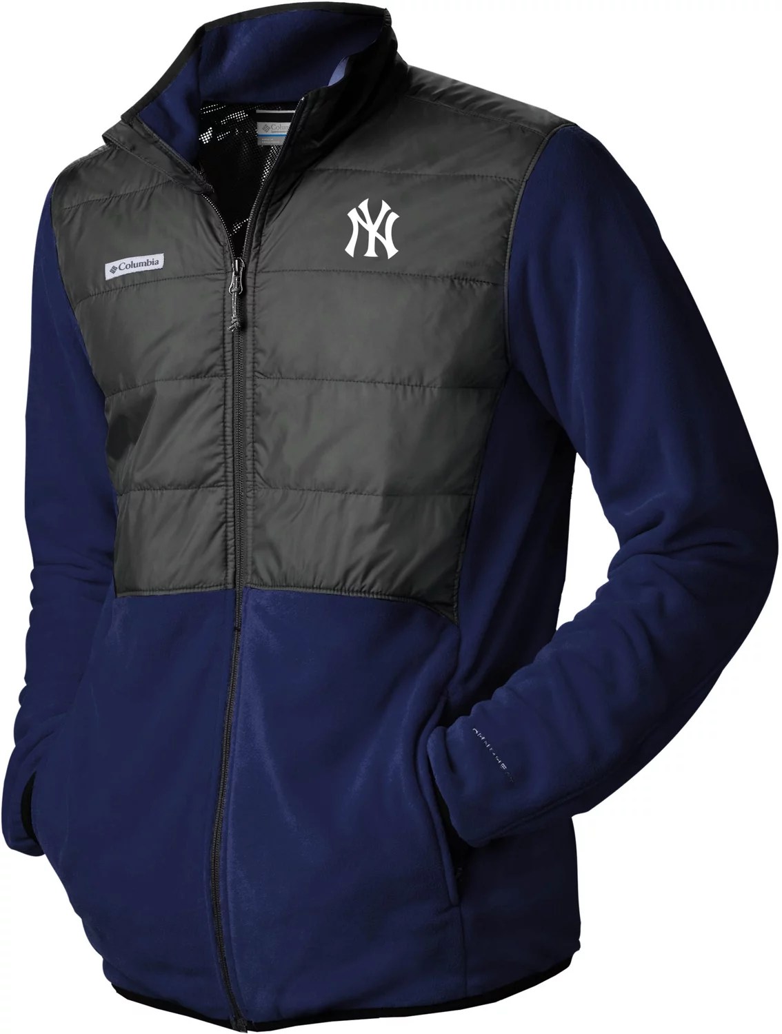 Columbia Sportswear Men's New York Yankees Basin Butte Fleece FullZip
